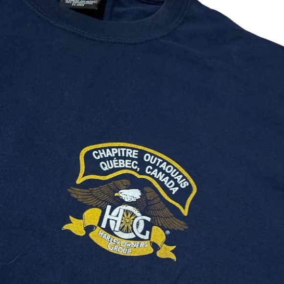 Harley Davidson Outaouais Motorcycle Club / Front+Back Graphics - Picture 7 of 8